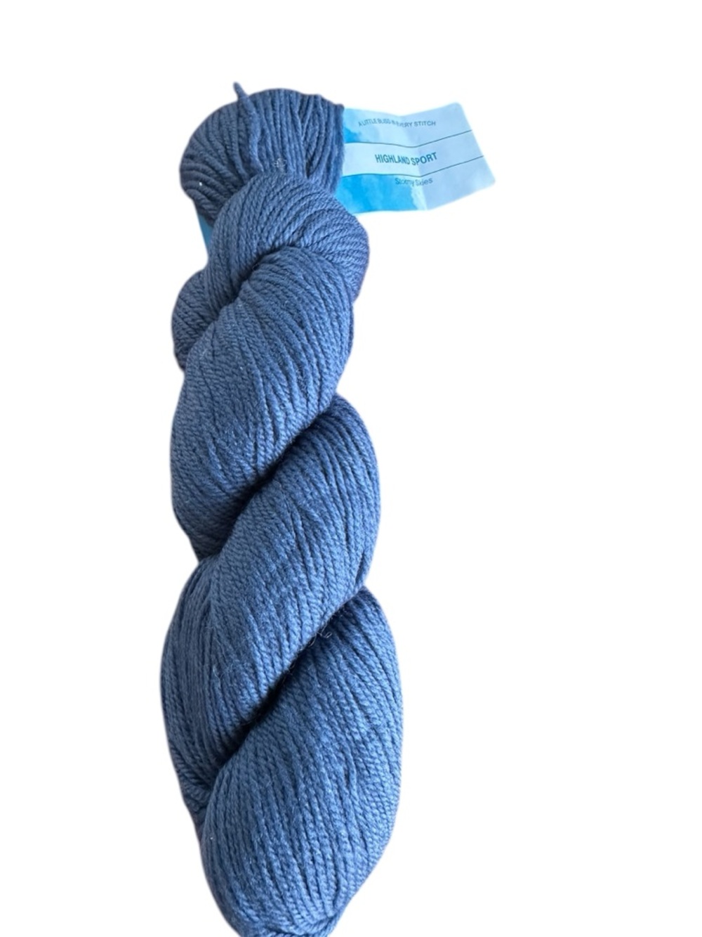 New Cloudborn Highland Sport Stormy Skies 100% Fine Highland Wool 1 Skein